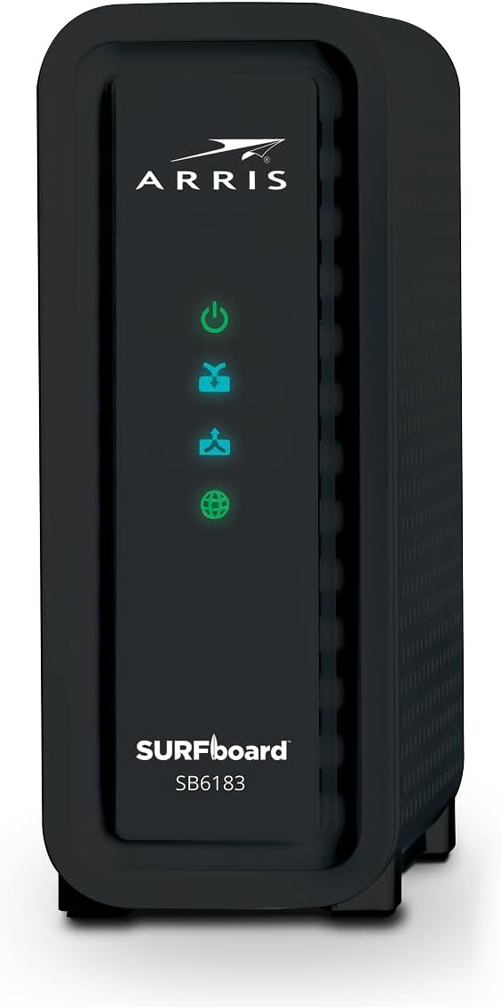 ARRIS SB6183 Cable Modem - Fast DOCSIS 3.0 for High Speed Internet