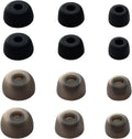 Ultimate Comfort: 6 Pairs Black Silicone Ear Tips for Jabra Elite