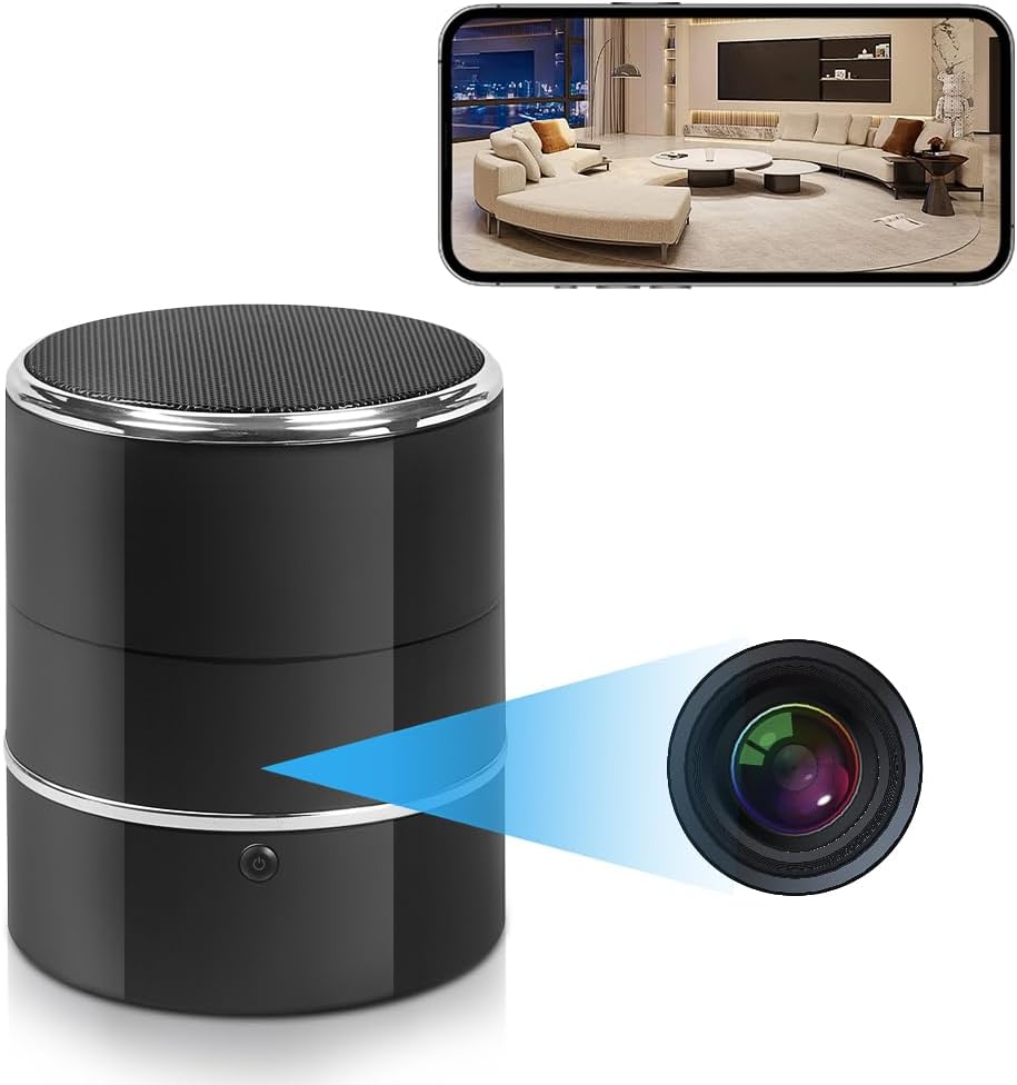 Spy Camera Hidden Bluetooth Speaker with WiFi Live Monitoring