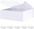 Large White Magnetic Gift Boxes 6 Pack 11.5 x 8.1 x 3.8 in
