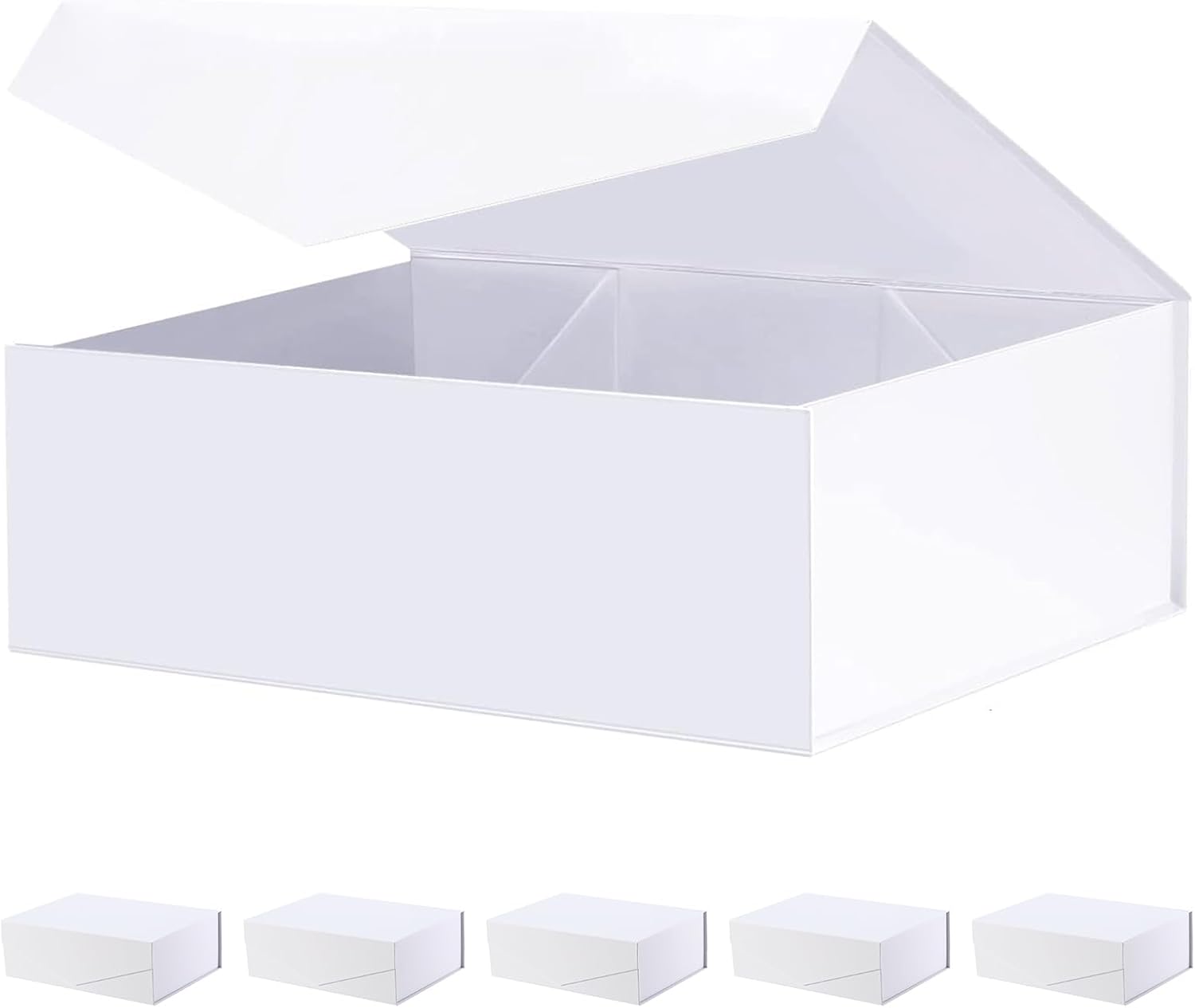 Large White Magnetic Gift Boxes for Bridesmaid Proposals