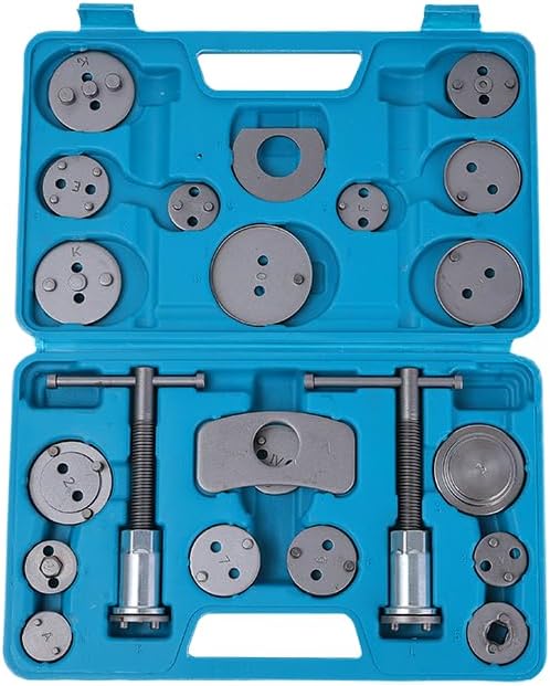 Professional 22pc Brake Caliper Tool Set for Easy Compression - Blue