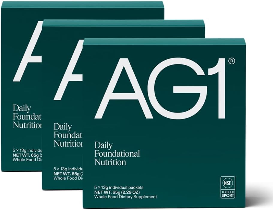 AG1 Athletic Greens Powder Supplement for Gut Health Support