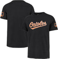 Mens Orioles Embroidered Wordmark Baseball T-Shirt - Cotton