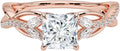 1-3 CT Moissanite Engagement Ring - Princess Cut Precision