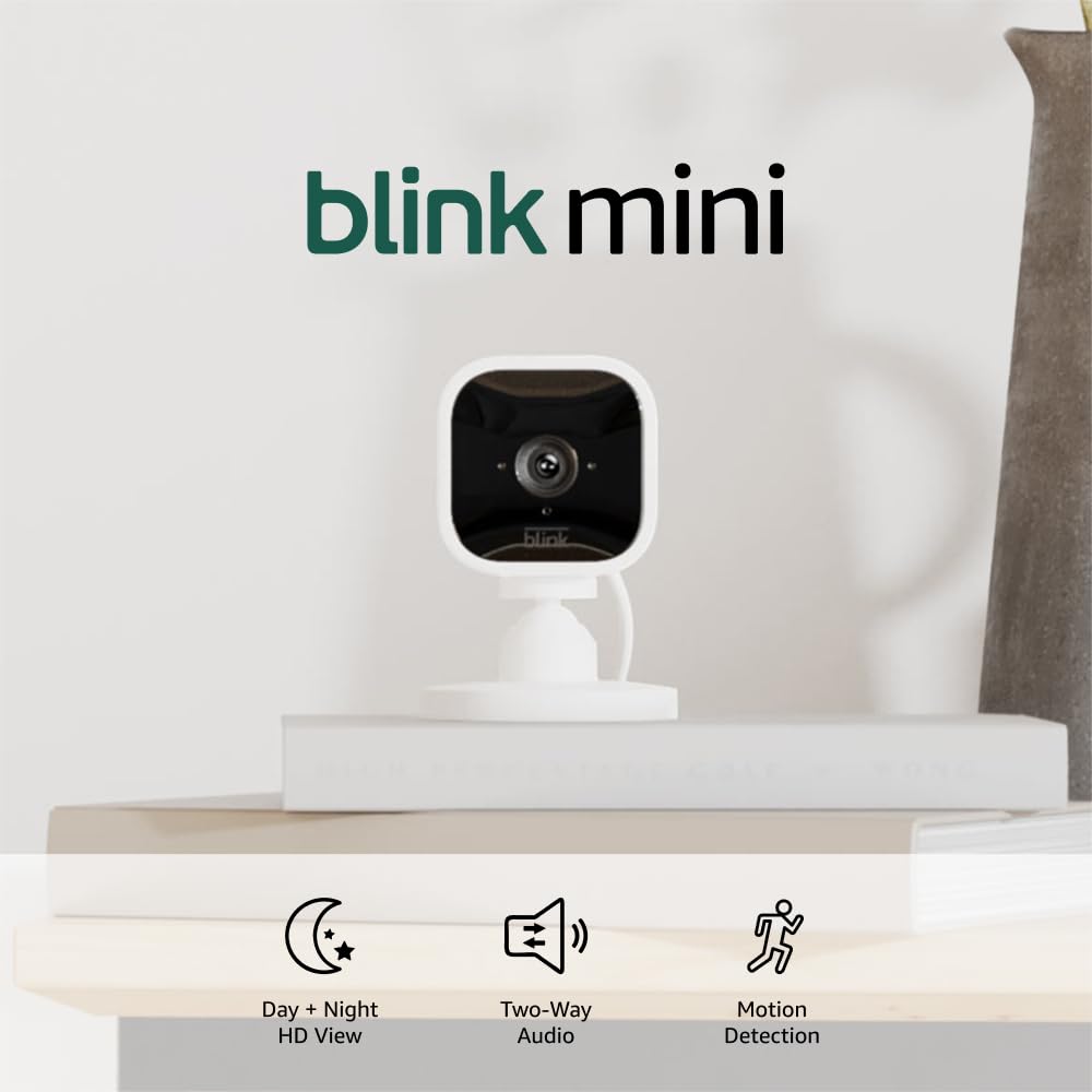 1080p HD Blink Mini Smart Security Cam Duo