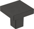 Amerock Monument 1-3/16 in Matte Black Cabinet Knob - 10 Pack