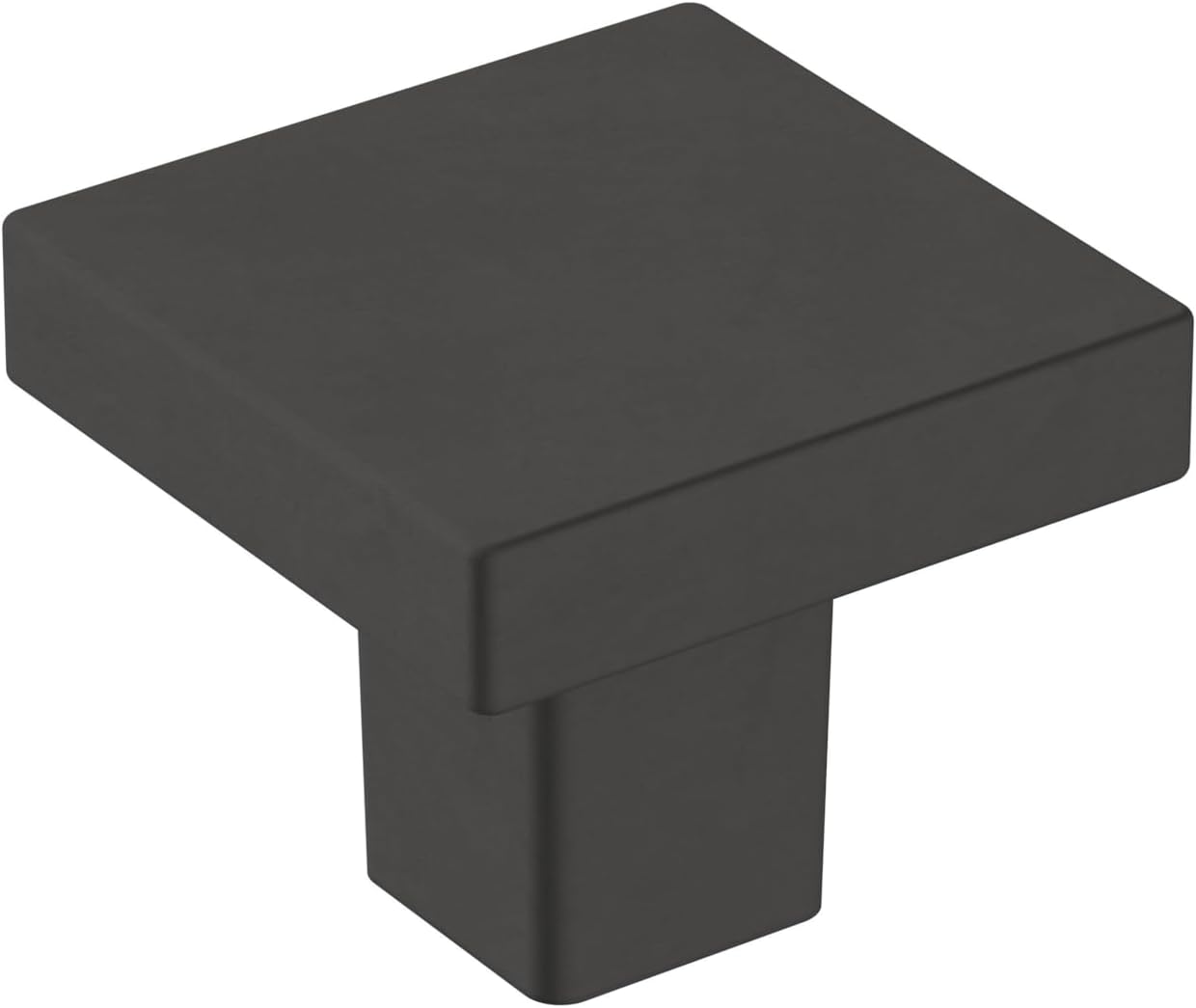 Amerock Monument 1-3/16 inch Matte Black Cabinet Knob 10 Pack