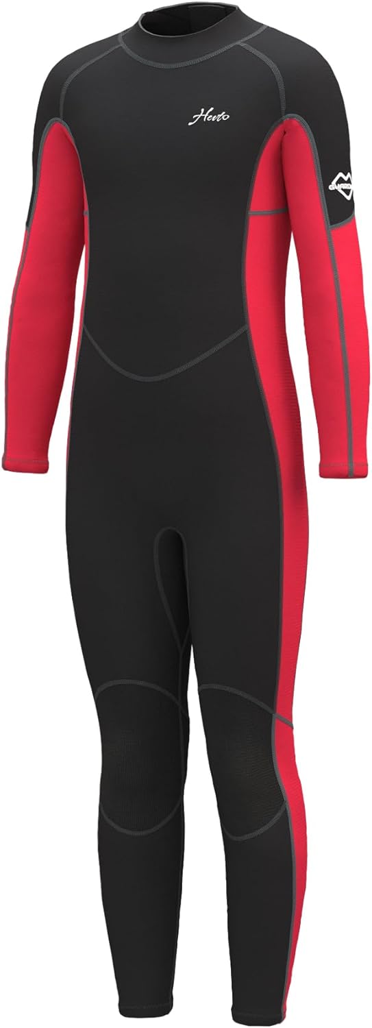 Hevto Kids Wetsuit for Boys Girls Toddler Youth 3/2mm Neoprene