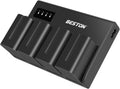 BESTON 4-Pack NP-F970/NP-F960 Batteries with 4-Channel Charger
