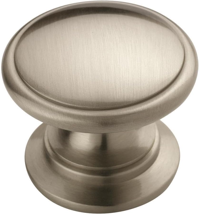 Amerock Ravino Satin Nickel Cabinet Knob 25 Pack for Drawers