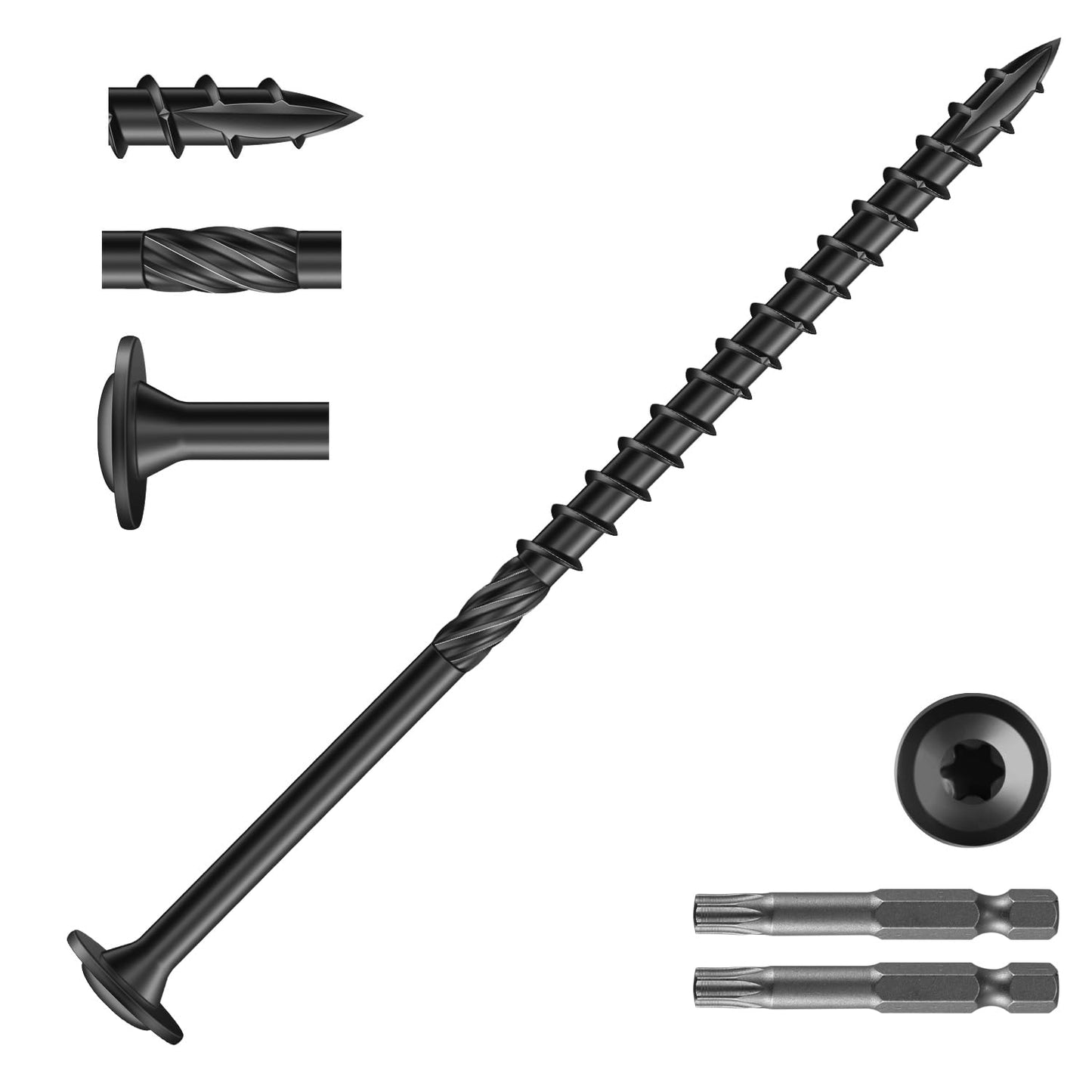 Durable #14 x 5 Inch Lag Screws for Outdoor Construction Projects