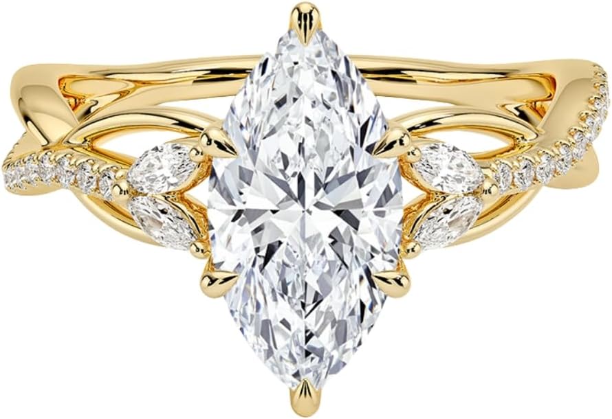 1-3 CT Moissanite Engagement Ring - Handcrafted Elegance