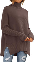 LILLUSORY Women's Oversized Turtleneck Sweater - Cozy Everyday Layer