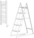 5 Step Folding Ladder for Home Use, Heavy Duty 330 Lbs Capacity