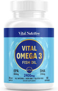 Vital Omega 3 Fish Oil 2400mg - High-Potency EPA & DHA
