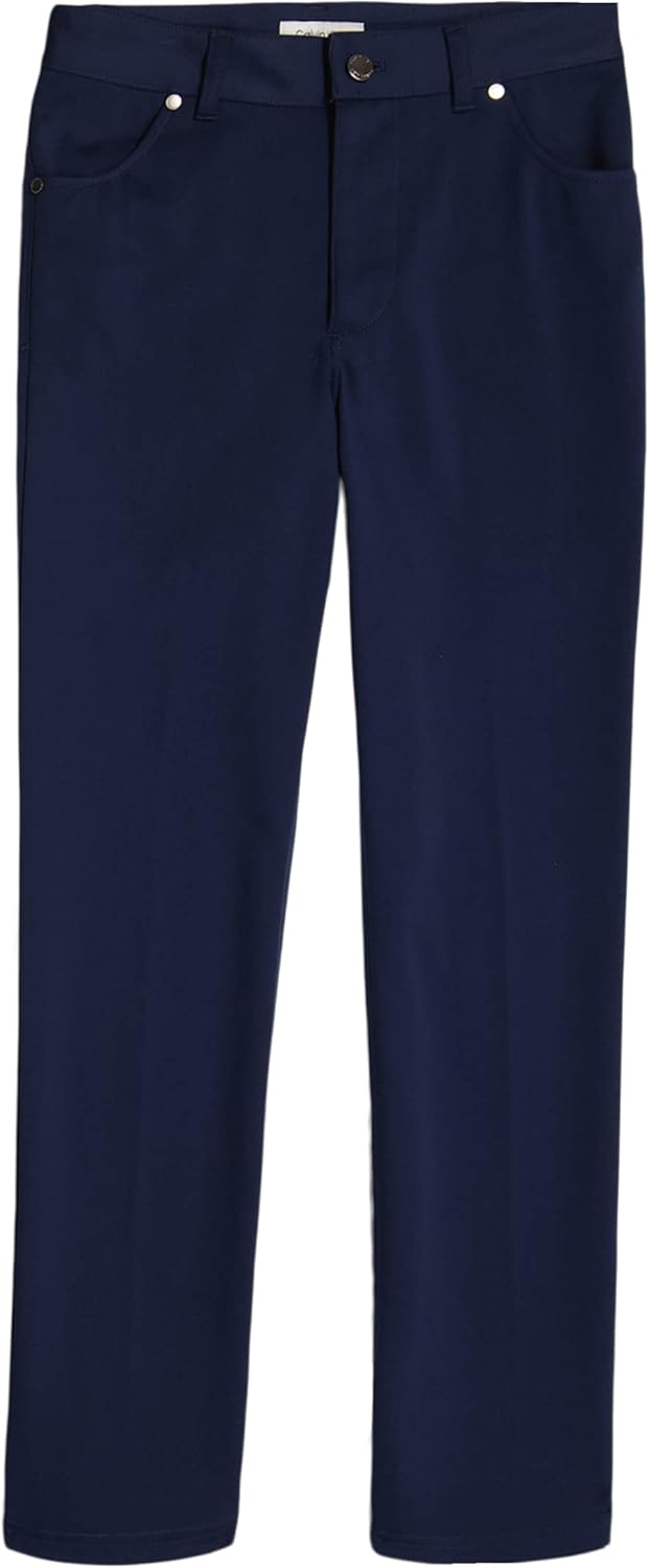 Calvin Klein Boys' Flat Suit Dress Pant with Functional Pockets
