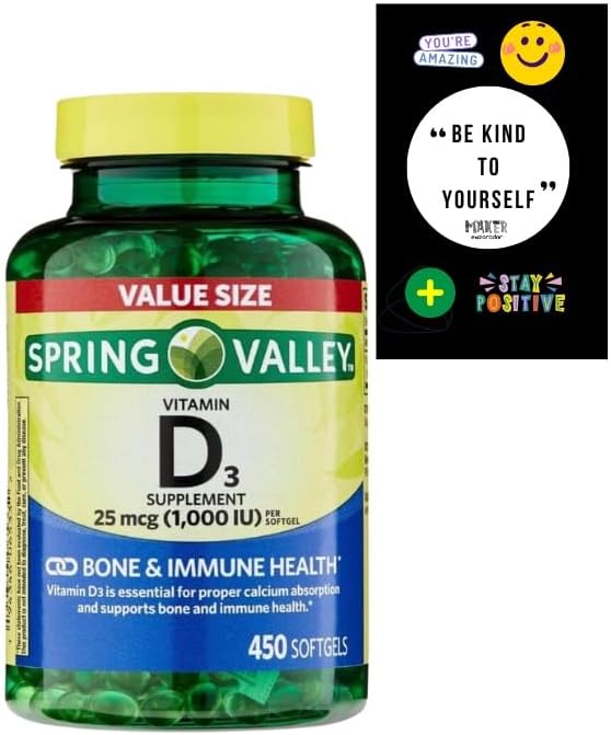 Vitamin D3 1000 IU Softgels x 450 - Boost Immunity