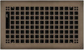 Oil Rubbed Bronze Plated Steel Rockwell Register for Floor Use