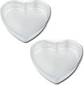 10 Inch Heart Shaped Cake Pans Set of 2 - Even Baking Heart Molds