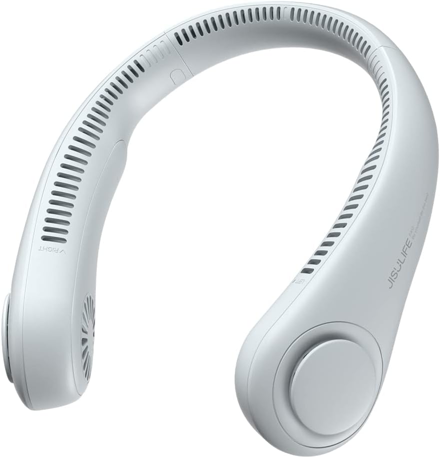JISULIFE Hands-Free Neck Fan - 5 Speeds, Bladeless Design