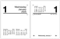 Stay Organized Daily: 2025 Mini Desk Calendar Refill
