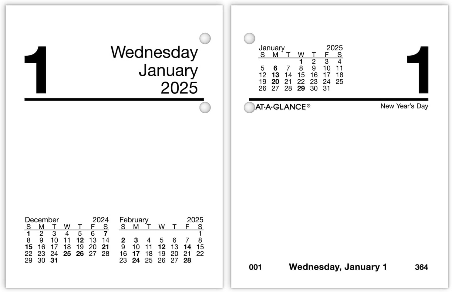 Stay Organized Daily: 2025 Mini Desk Calendar Refill