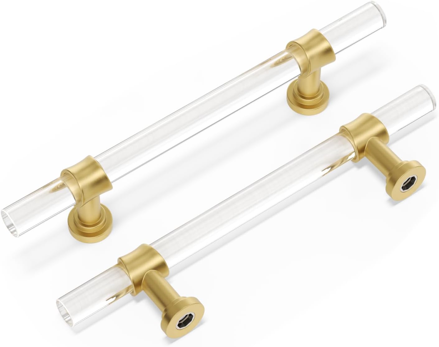 Stylish 4 Inch Acrylic Cabinet Pulls for Modern Interiors