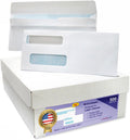#9 Double Window Check Envelopes 500 Pack - Ready-Seal Security Tint