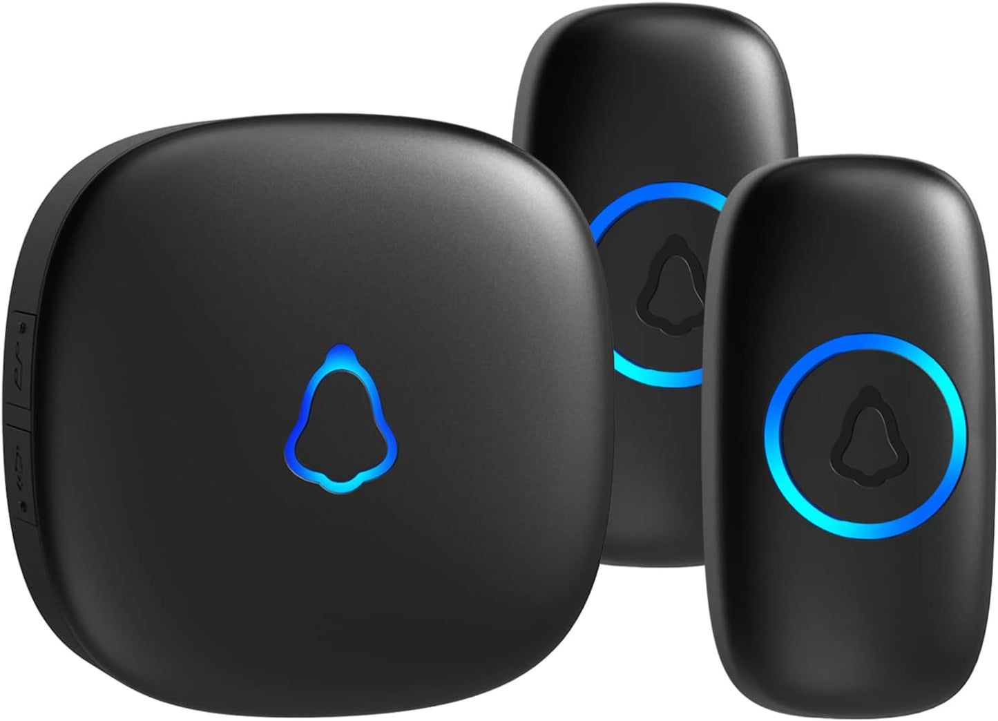SECRUI Wireless Doorbell Set - 1,000ft Range, 58 Melodies, Colorful LEDs
