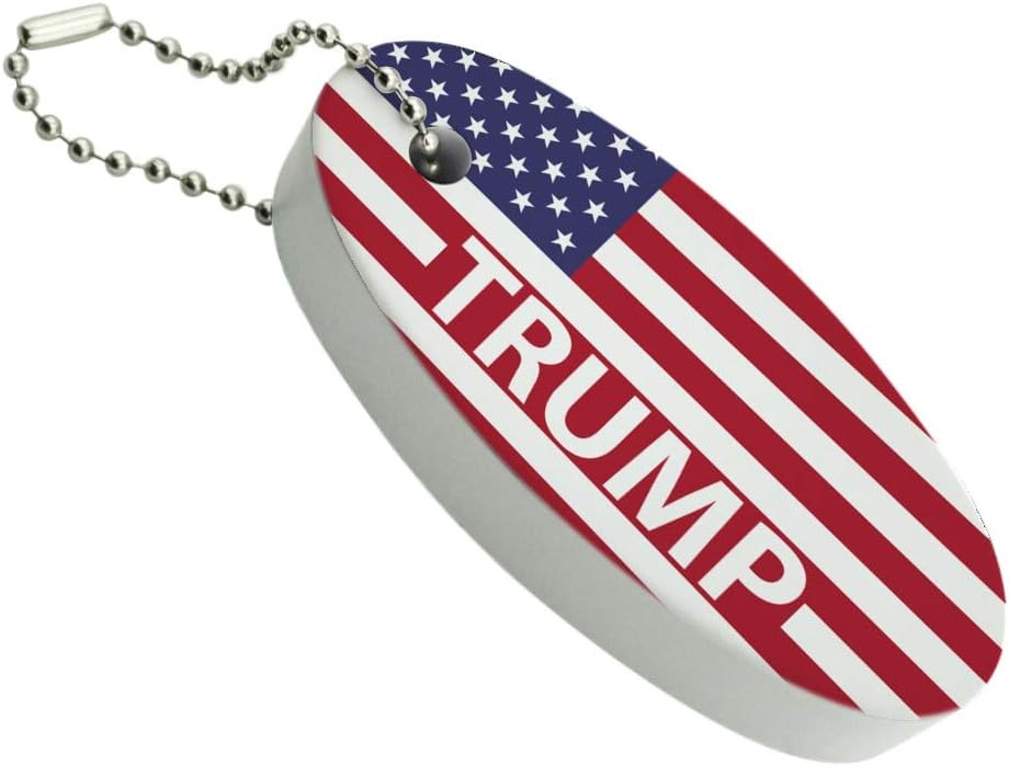 Float with Pride: Trump Flag Keychain