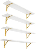 DINZI LVJ Long Wall Shelves Set of 4 for Stylish Storage