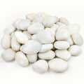 40lbs Large River Rocks 3-4in White Pebbles for Landscaping - Smooth