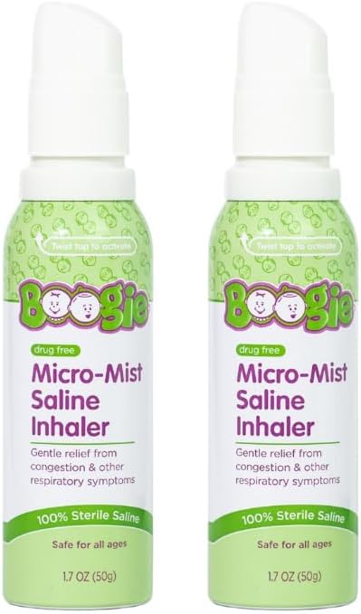 Boogie Micro-Mist Saline Inhaler Refill for Kids Relief