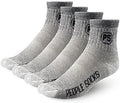 Merino Wool Crew Socks by People Socks with Arch Support - 4 Pairs