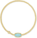 Kendra Scott Grayson Crystal Stretch Bracelet - Versatile Gold Stack