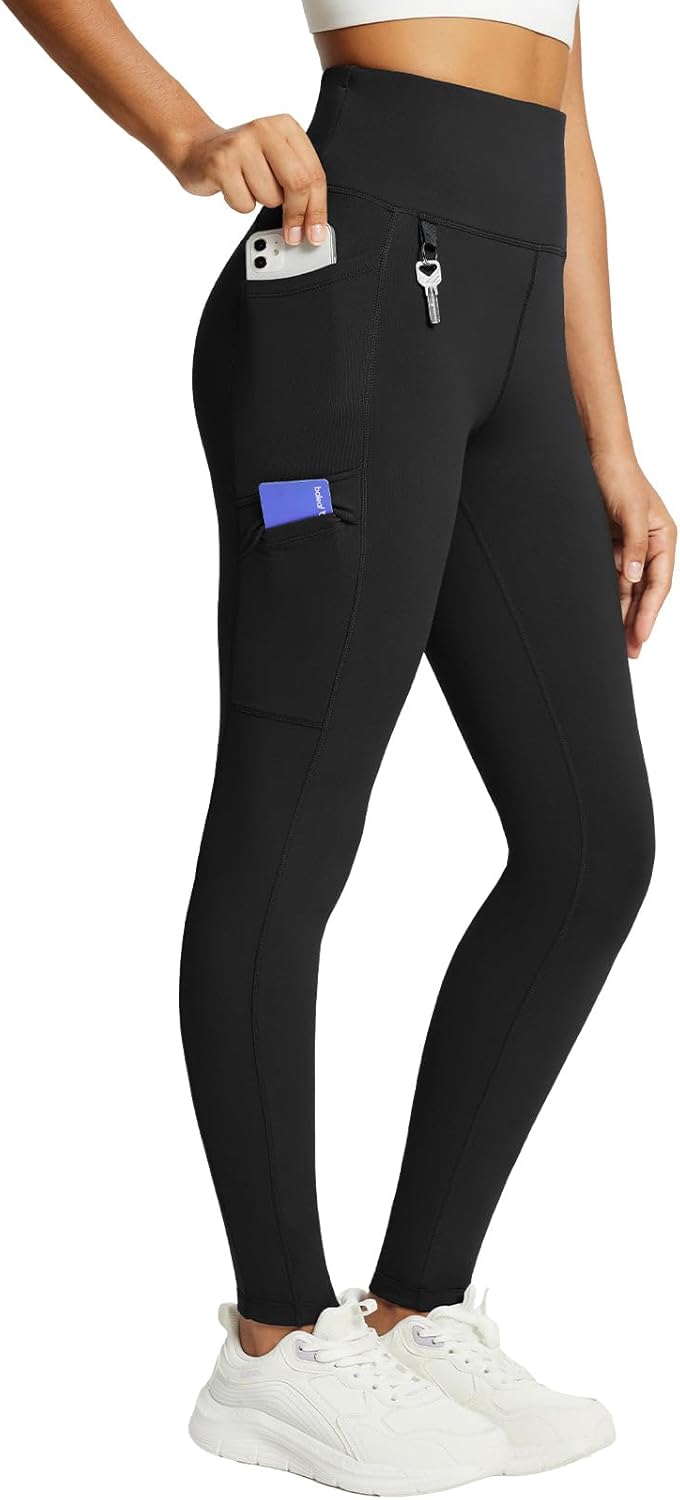 Baleaf Women's Fleece Lined Leggings for Winter Hiking & Running