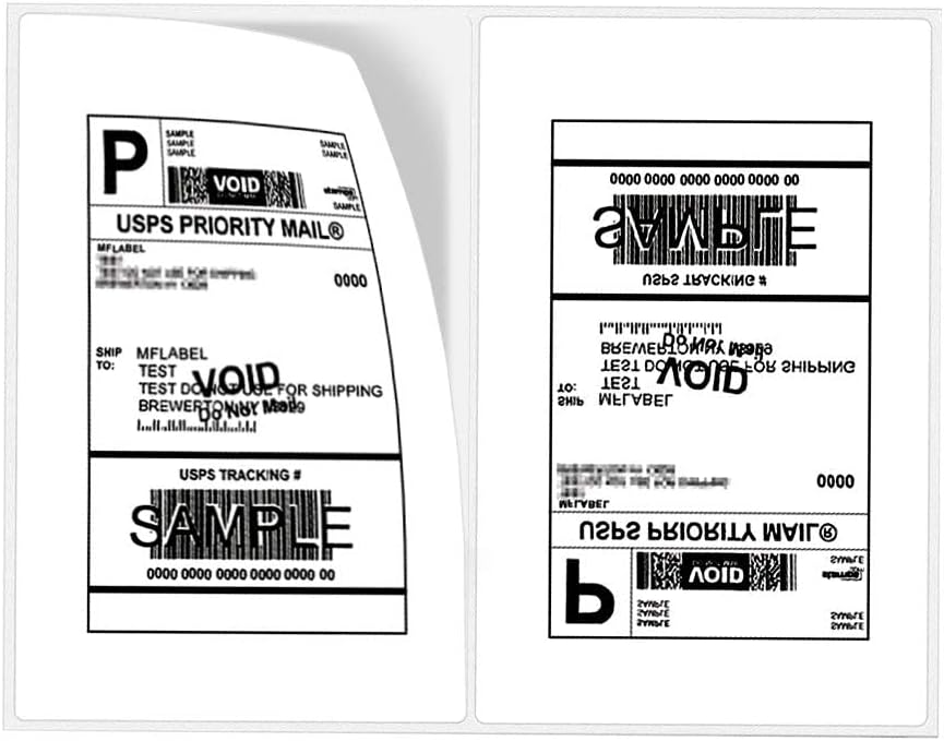 Half Sheet Self-Adhesive Shipping Labels for All Printers
