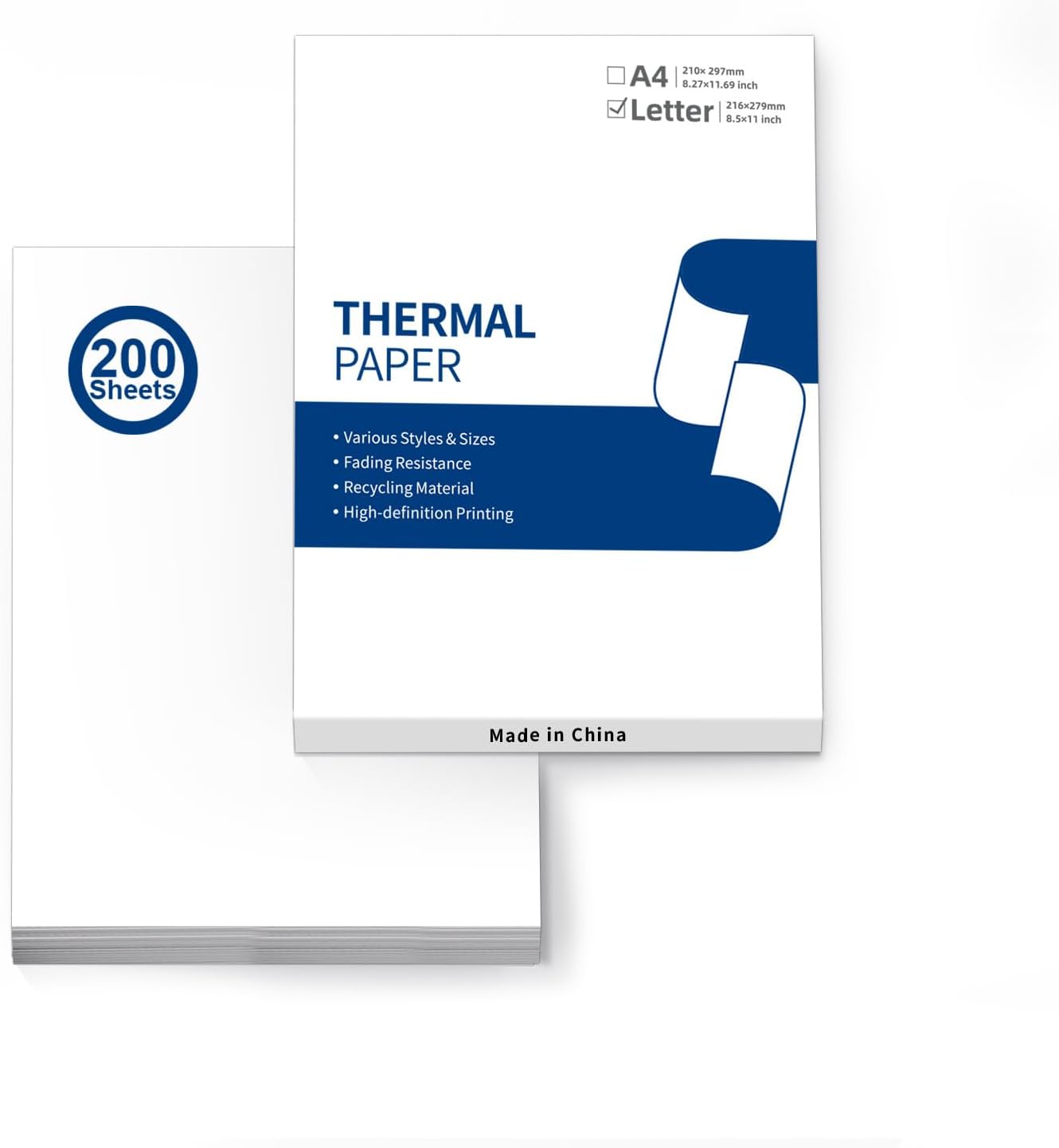 Odaro Thermal Paper: Portable Printer Compatible, 200 Sheets