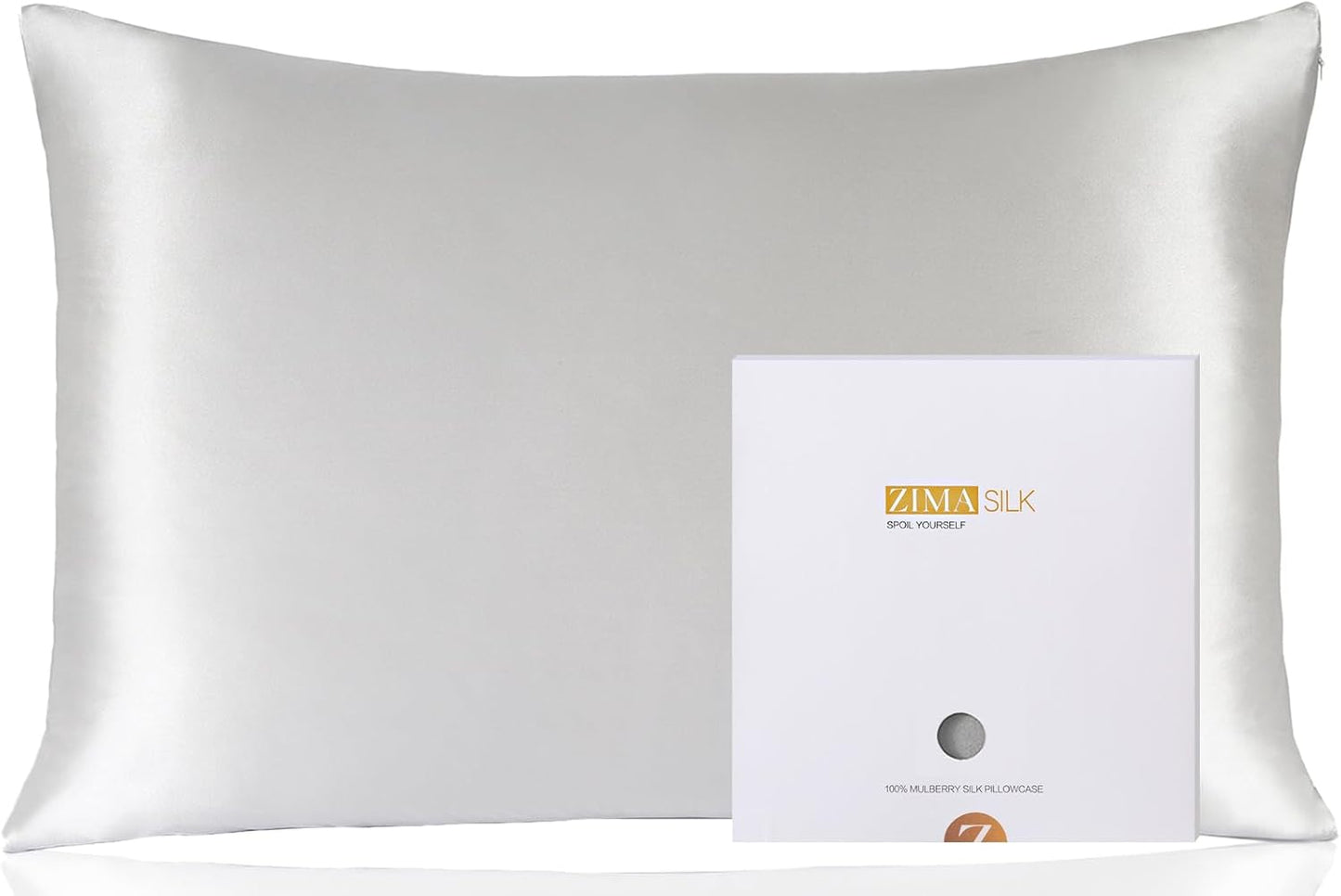 ZIMASILK 100% Pure Mulberry Silk Pillowcase for Hair Health