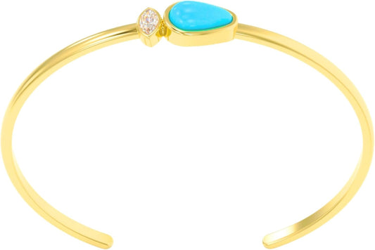 Dainty Minimalist 925 Sterling Silver Gemstone Bracelet for Women