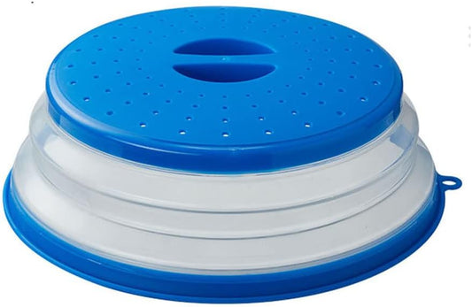 10.5 Collapsible Microwave Splatter Cover - Dishwasher-Safe & BPA-Free