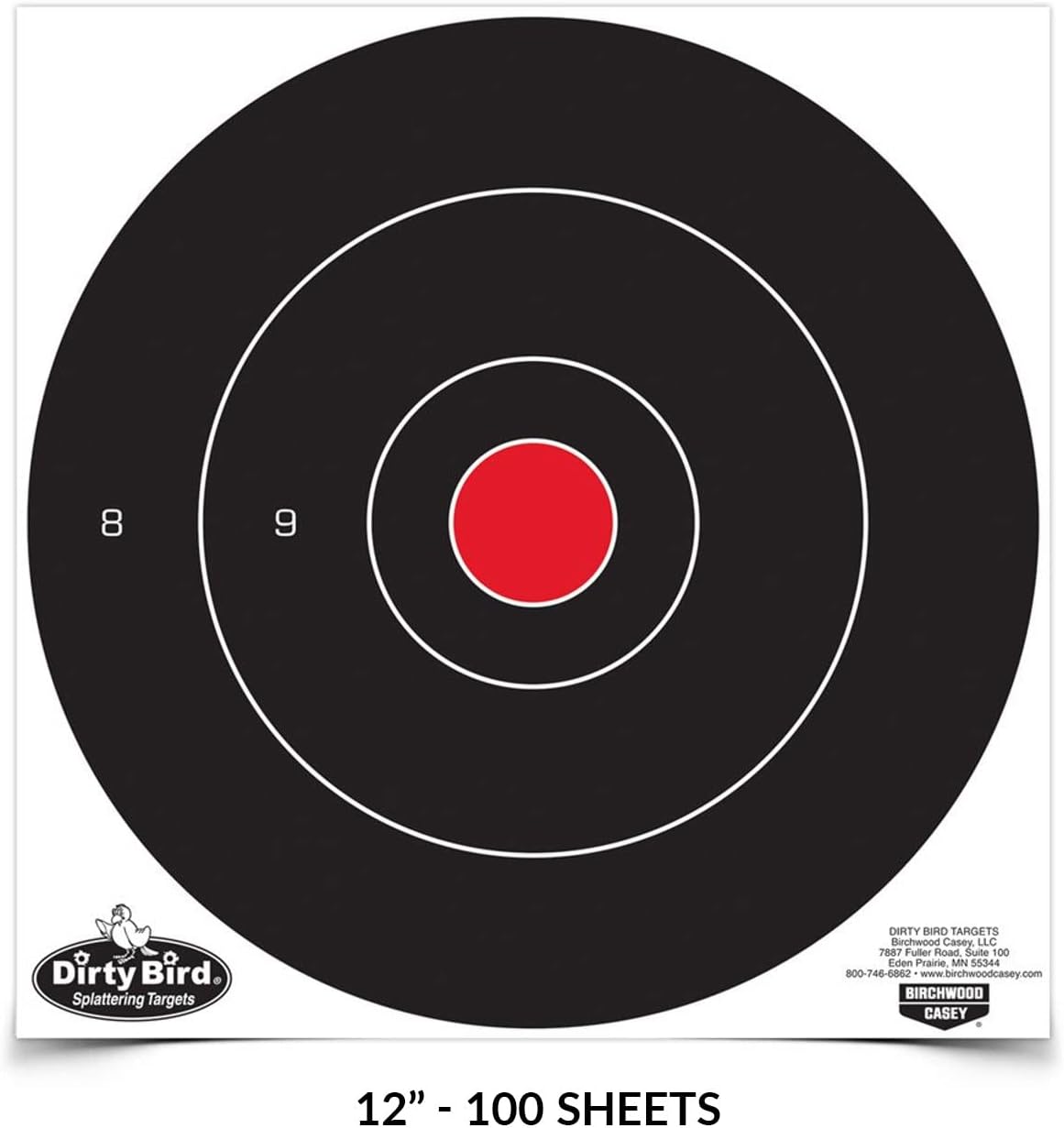 Birchwood Casey Non-Adhesive Dirty Bird Bull's-Eye Targets Review
