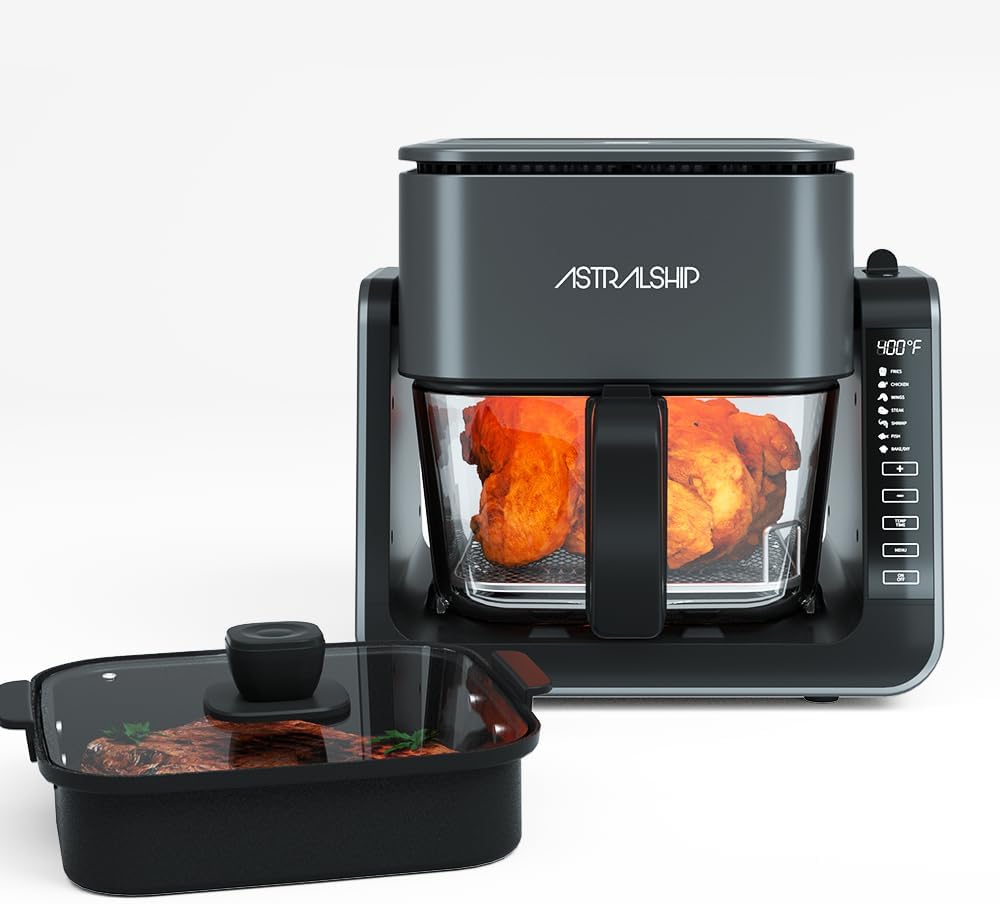 AIR FRYER & GRILL COMBO: Healthy Cooking Duo!