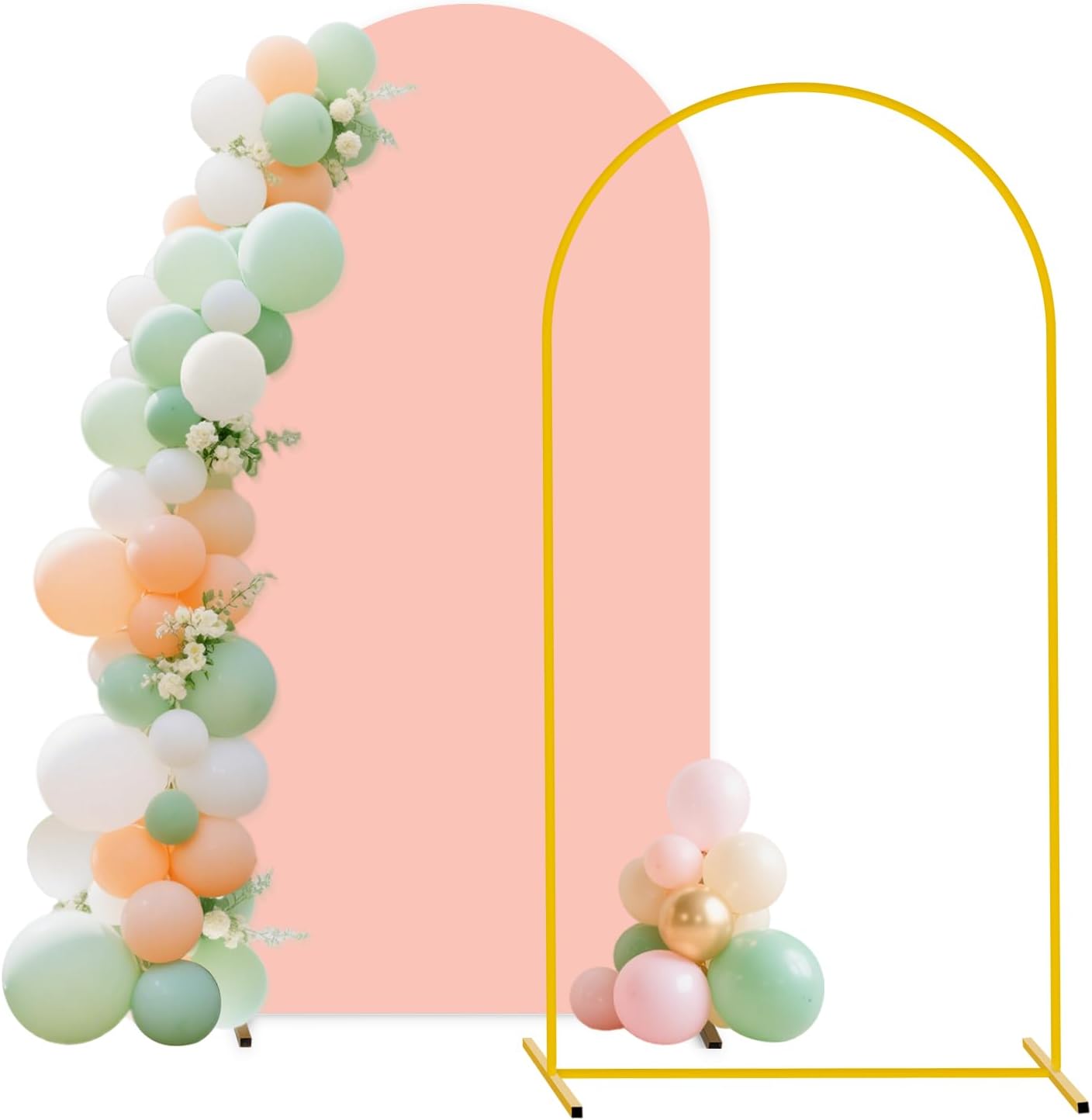 7.2 FT Metal Arch Backdrop Stand for Weddings and Parties