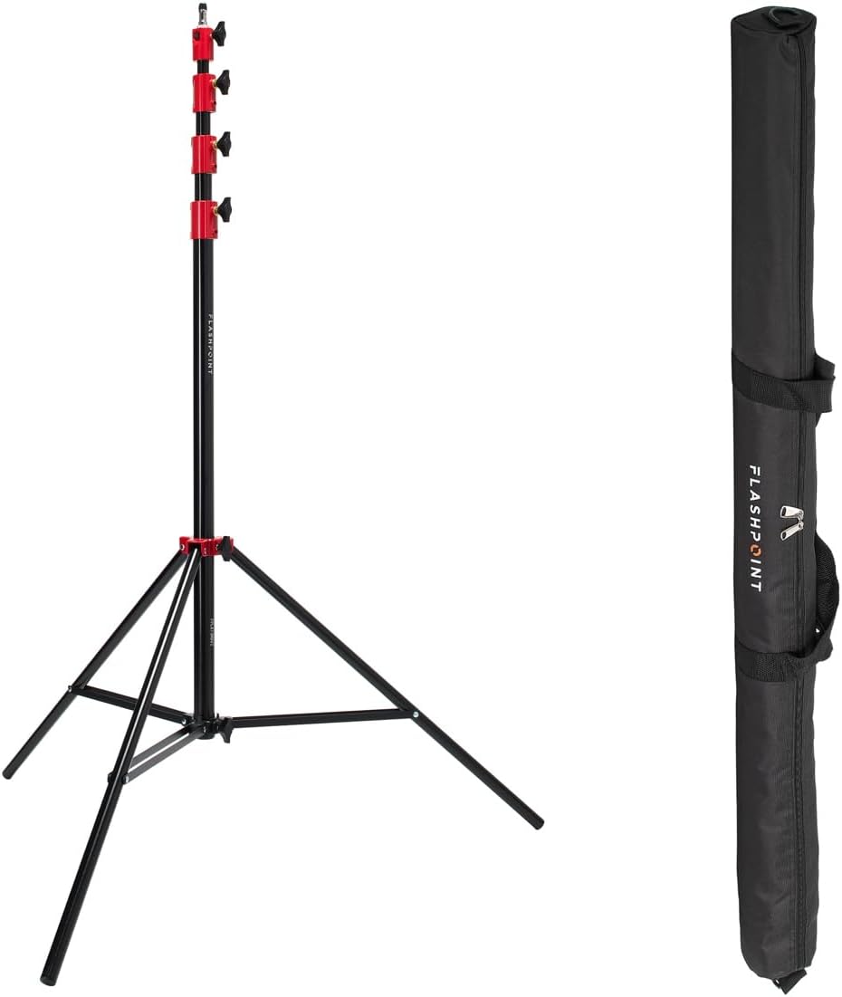 Flashpoint Pro Air-Cushioned Heavy-Duty Light Stand for Photographers