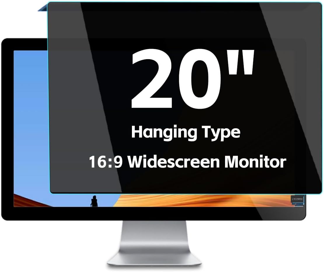 LYLSMGS 20 Inch Hanging Computer Privacy Screen Protector
