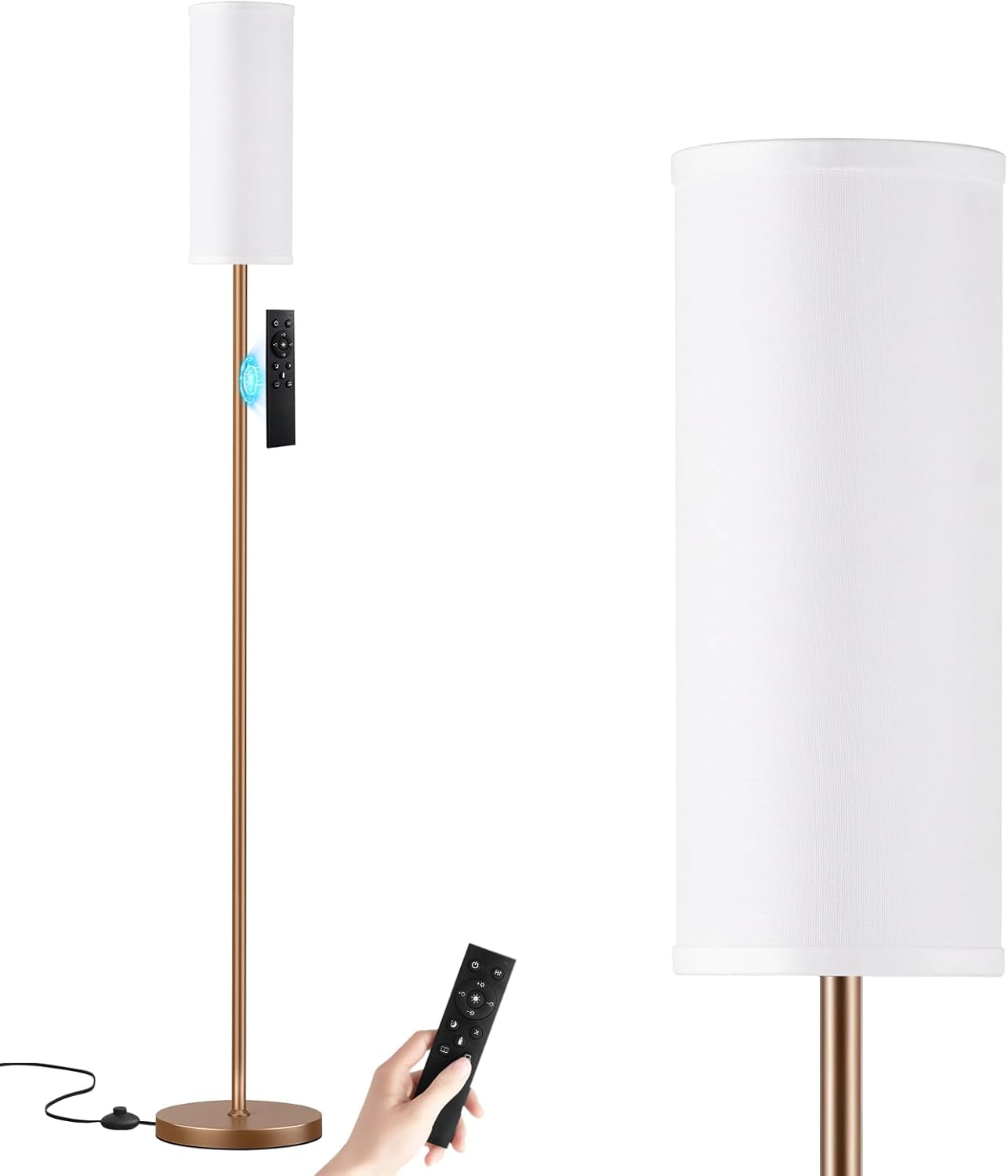 Stepless Dimmable Floor Lamp with Remote Control for Home Use