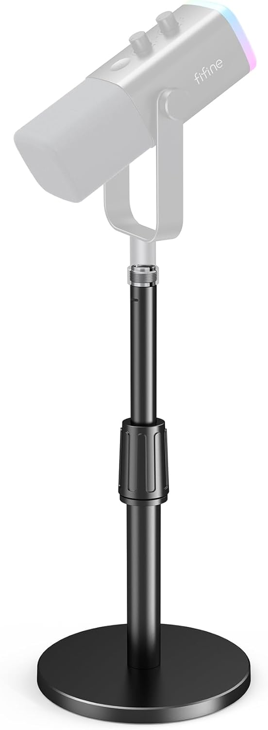 FIFINE Desktop Microphone Stand for Recording and Streaming