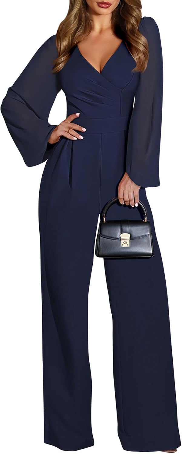 Stylish Pink Queen Jumpsuits for Women with Chiffon Sleeves